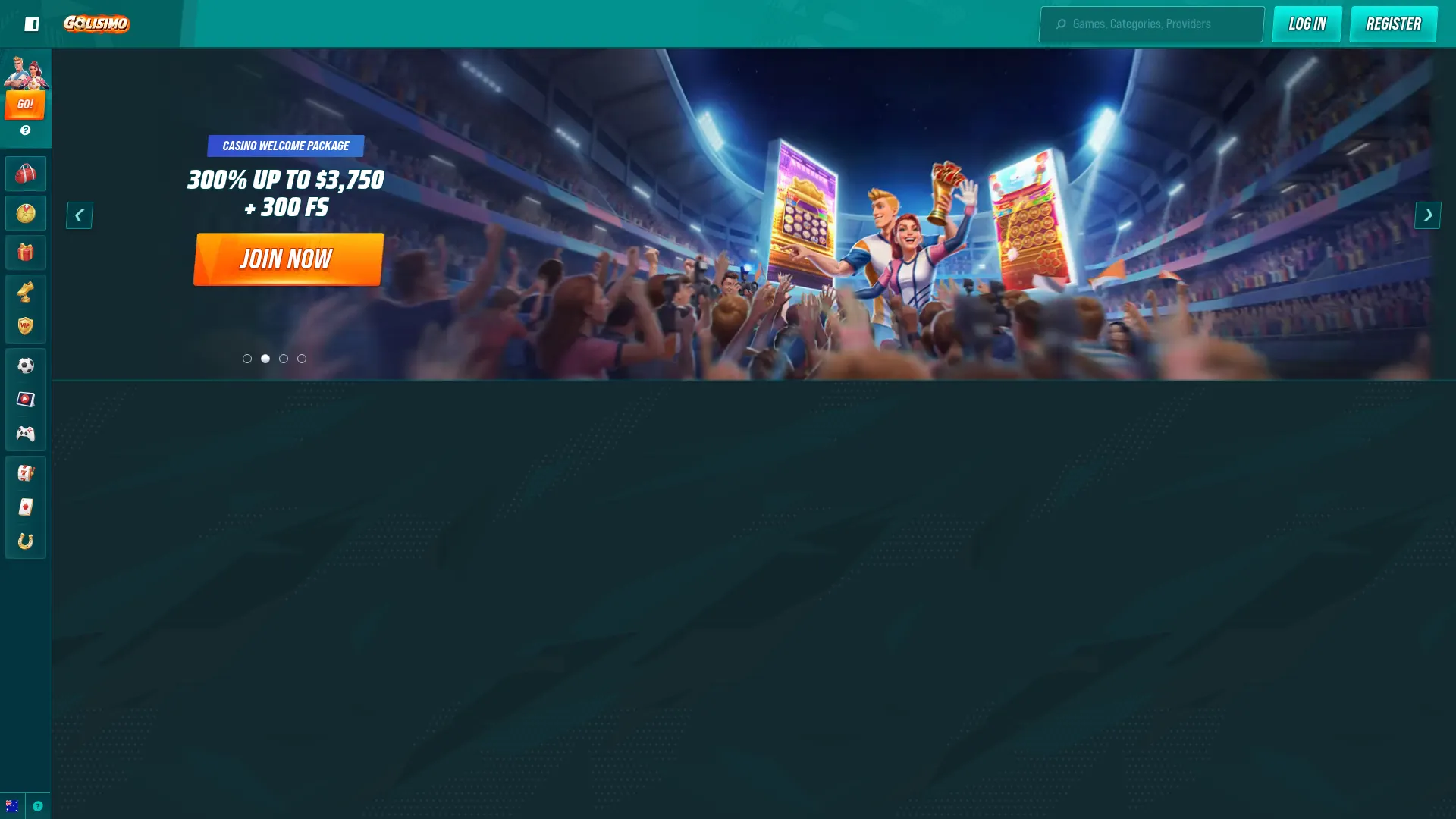 Golisimo Casino desktop experience